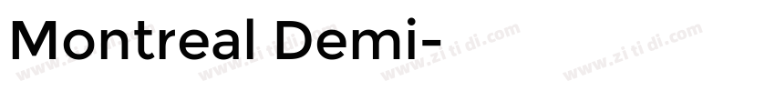 Montreal Demi字体转换